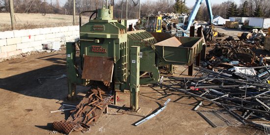 Owl Metals Inc operates a Sierra T550SL Baler/Shear. We can Bale all types of light Steel. This also allows us to shear large pieces of steel. In baling the material we can also pay more than most Scrap Yards for your light Baler Steel.