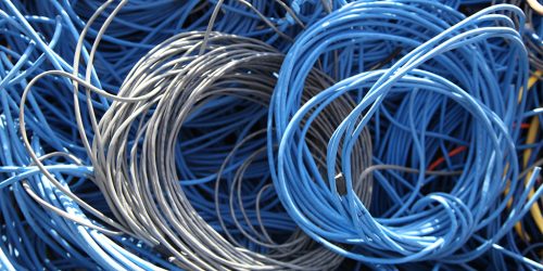 CAT 5, CAT 6 Network Communication Cable and Phone Wire without plugs are considered to be 50% Copper. They are also in the #2 Insulated category.