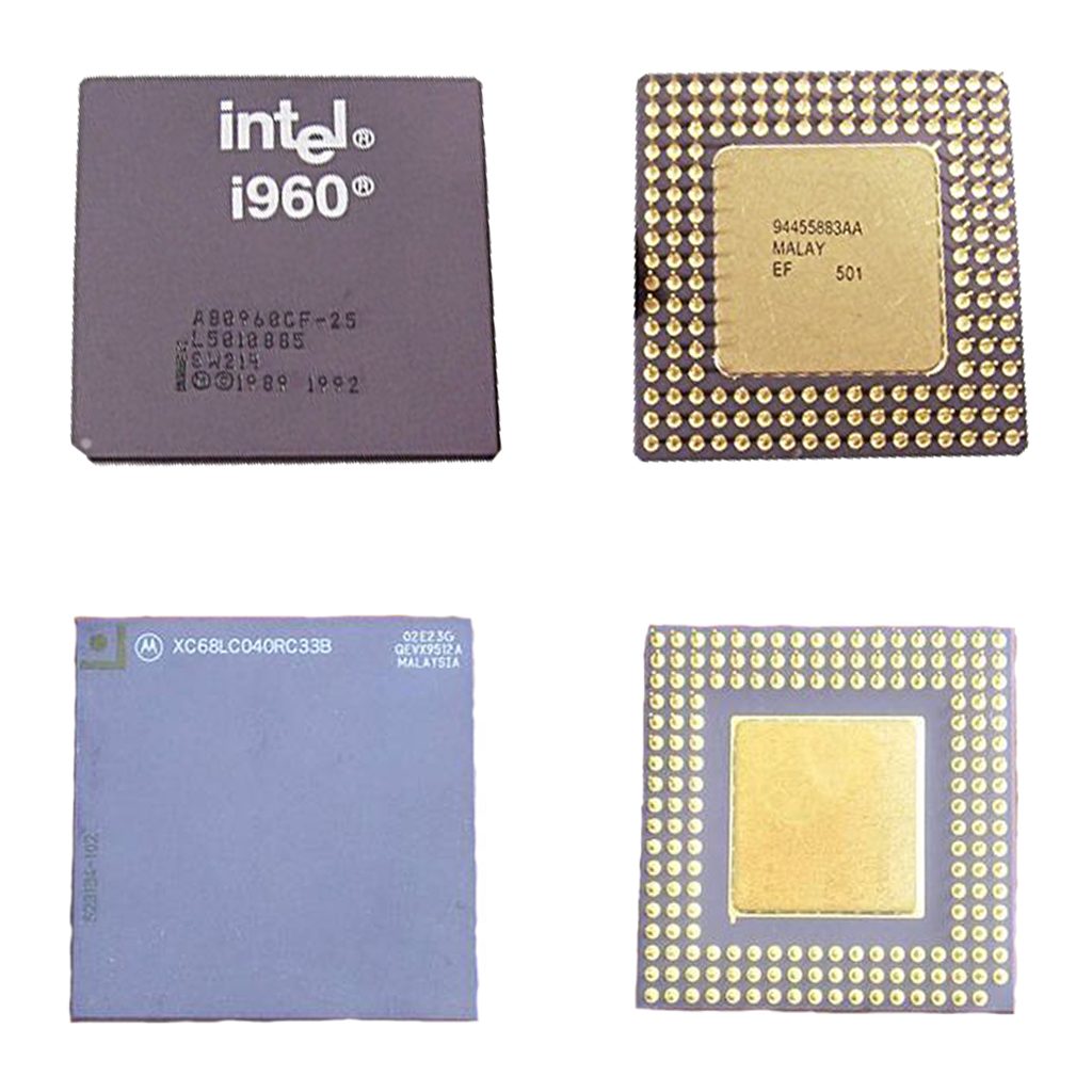 These are Intel I960 and Motorola Ceramic Processors. We pay the highest prices for Ceramic Processors in the United States. There will be no money paid until the product reaches us, is inspected, and is classified to be these actual processors. Once all of these parameters have been met we will make payment in any manor to any country that you wish with the exception of cash through the mail.