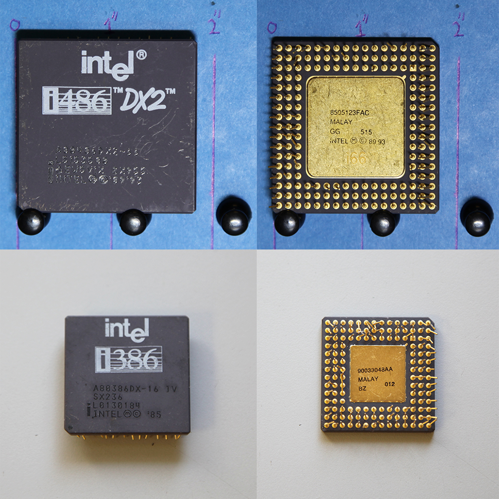 These are the Intel 486 and 386 Ceramic Processors. We Pay the highest prices for Ceramic Processors in the United States. There will be no money paid until the product reaches us, is inspected, and is classified to be these actual processors. Once all of these parameters have been met we will make payment in any manor to any country that you wish with the exception of cash through the mail.